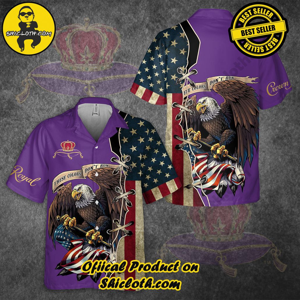 Explore Paradise: Introducing Shicloth's Hawaiian Shirt and Shorts Set 23 Crown Royal One Nation Under God Eagle Flag Button Shirt
