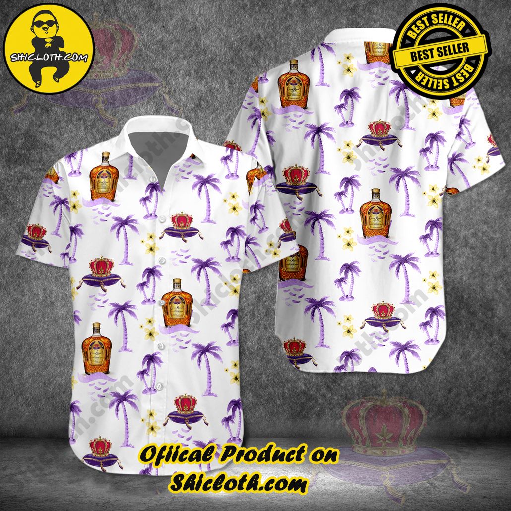 Get Summer Ready: Discover Shicloth's Hawaiian Shirt and Shorts Set Collection 26 Crown Royal Palm Tree Hawaiian Shirt
