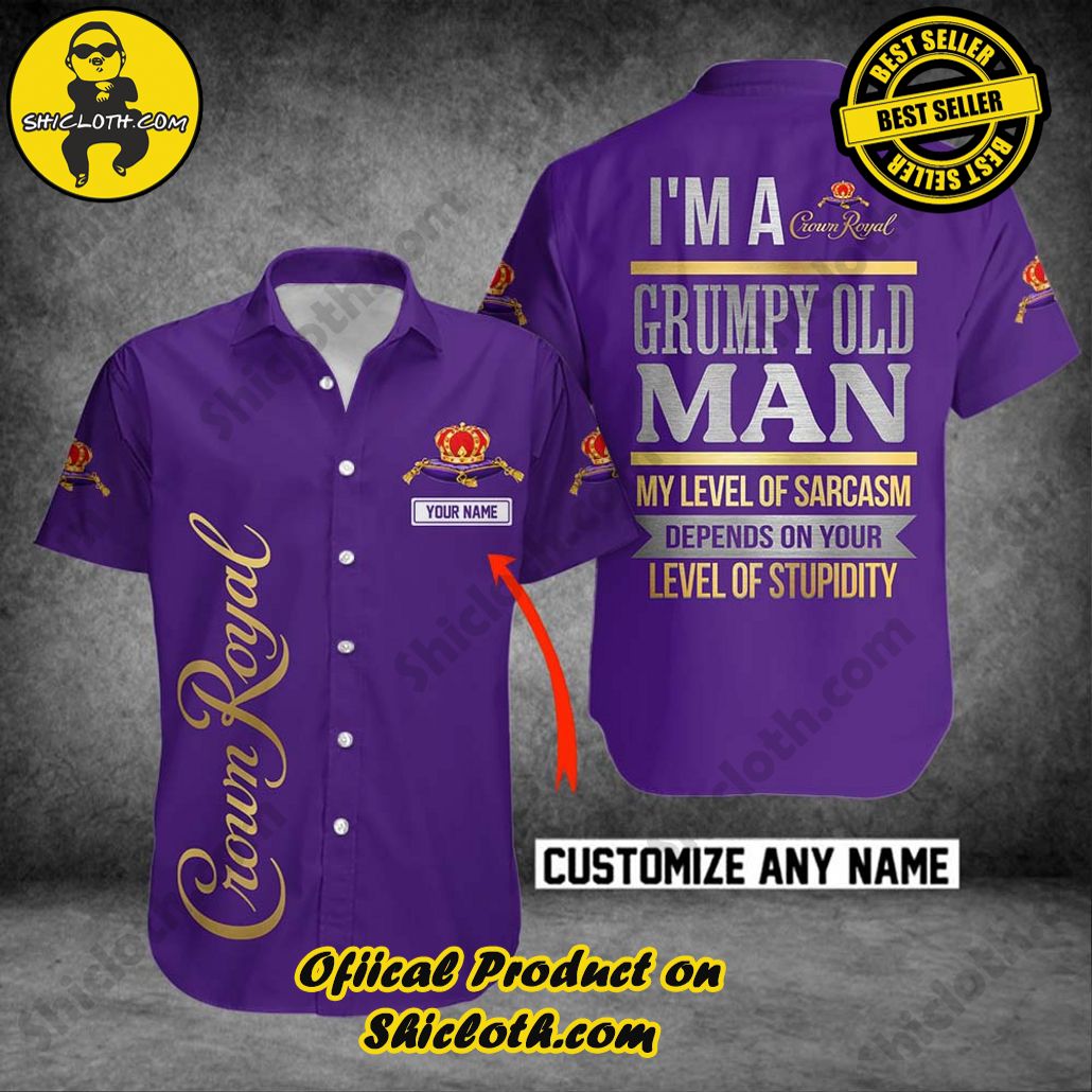 Explore Paradise: Introducing Shicloth's Hawaiian Shirt and Shorts Set 24 Crown Royal Personalized Grumpy Old Man Button Shirt
