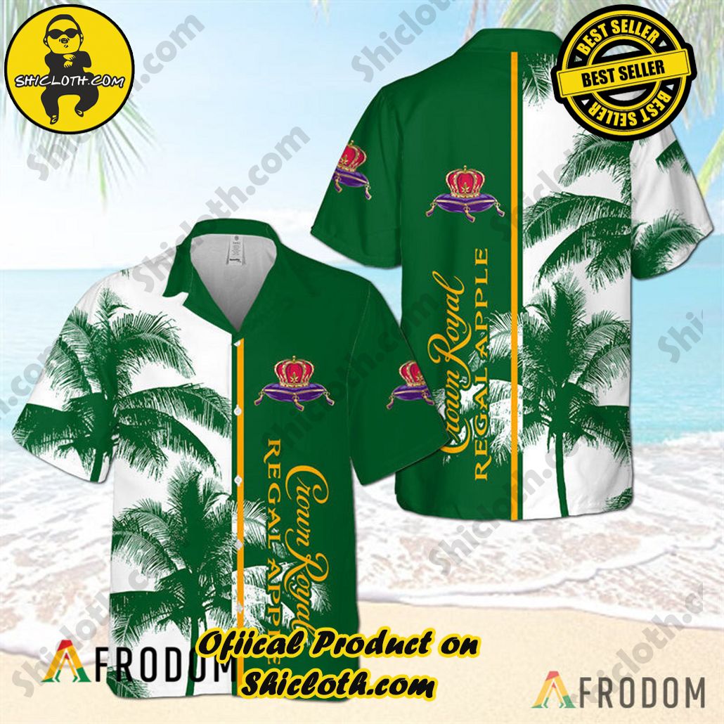 Explore Paradise: Introducing Shicloth's Hawaiian Shirt and Shorts Set 25 Crown Royal Regal Apple Tropical Coconut Trees Hawaiian Shirt
