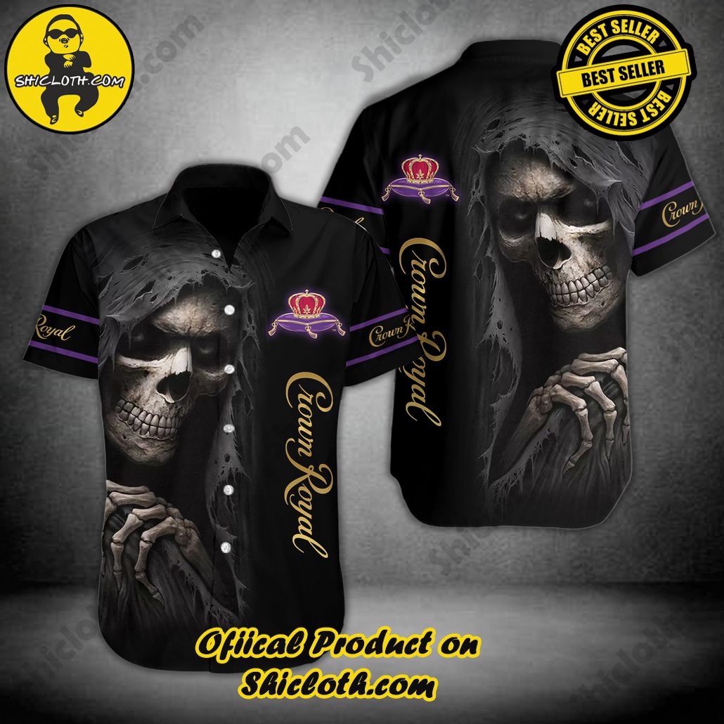 Stylish Sophistication: Introducing Shicloth's Button Shirt Collection 25 Crown Royal Skull Button Shirt