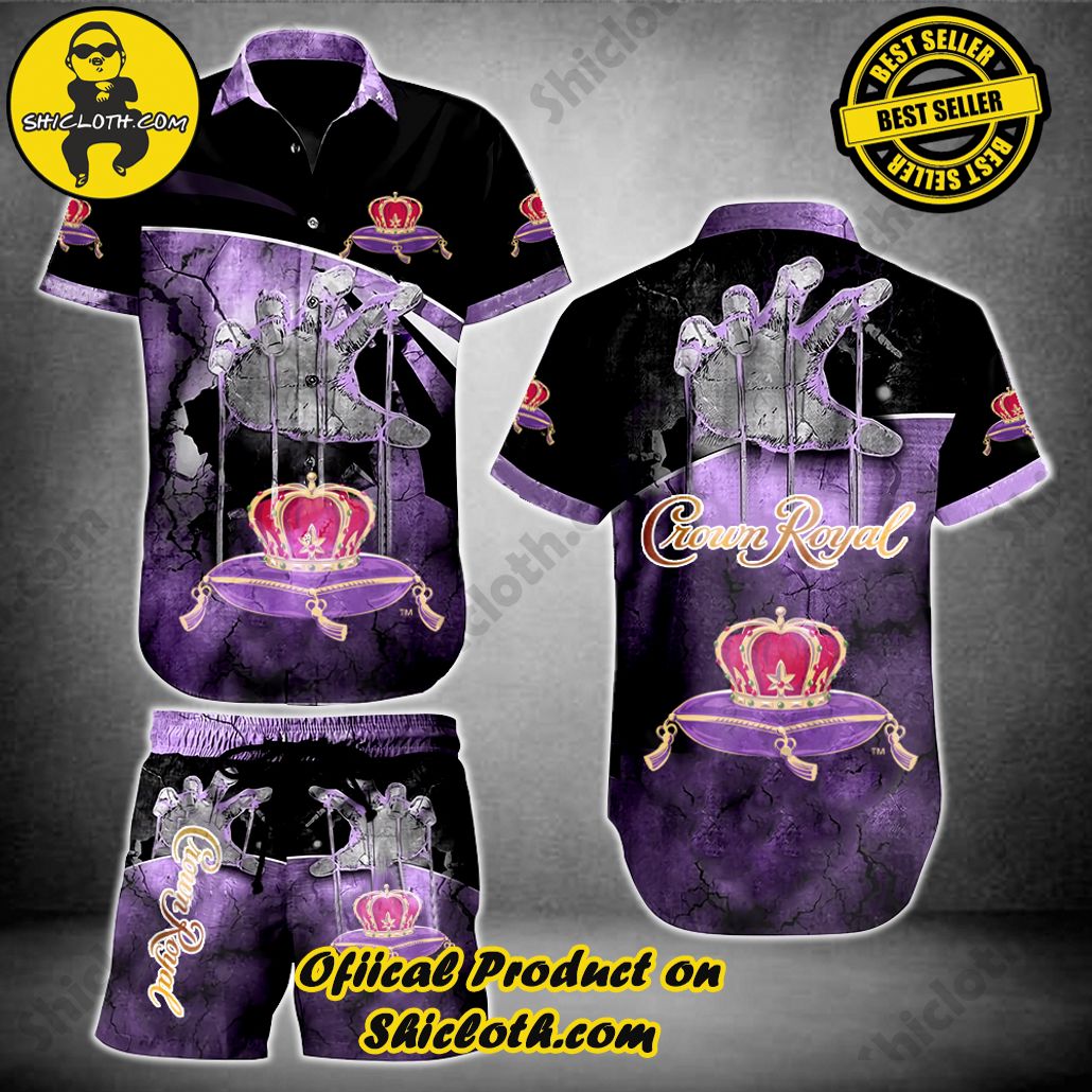 Discover Island Elegance: Shiclothshop's Style Summer Hawaiian Shirt 40 Crown Royal Style Summer Hawaiian Shirt And Beach Short