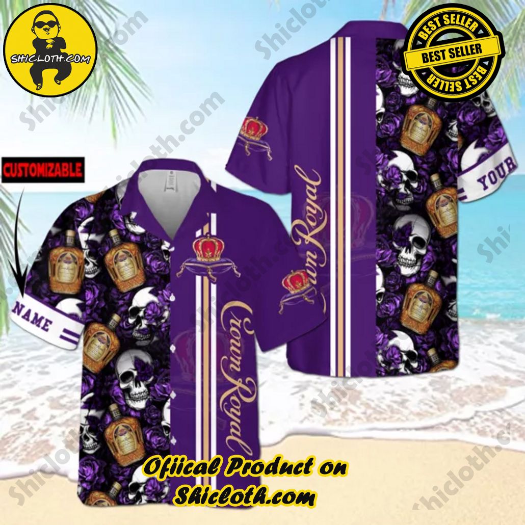 Discover Island Elegance: Shiclothshop's Style Summer Hawaiian Shirt 48 Crown Royal Tropical US Flag Style Summer Hawaiian Shirt