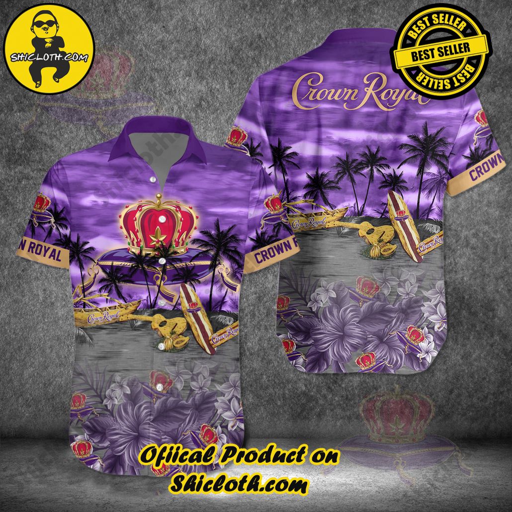 Discover Island Elegance: Shiclothshop's Style Summer Hawaiian Shirt 54 Crown Royal V11 Style Summer Hawaiian Shirt
