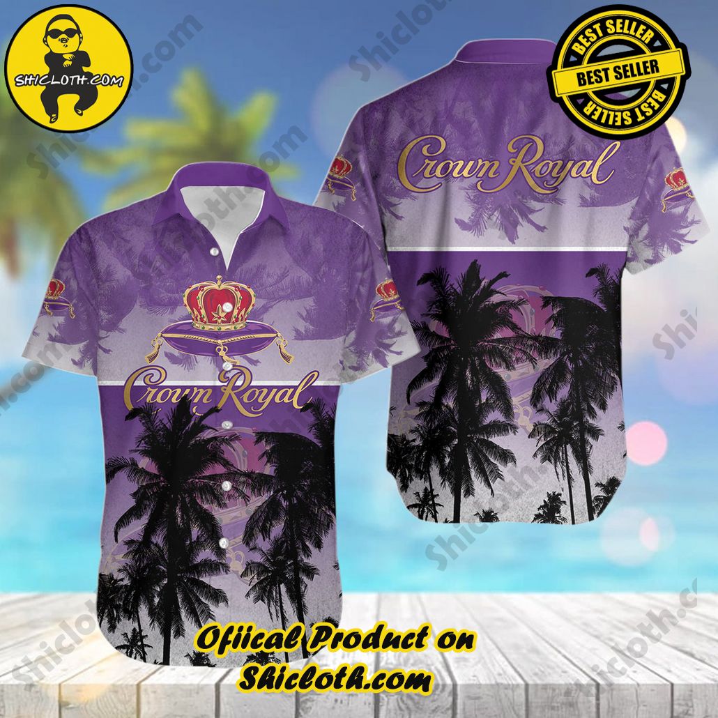 Discover Island Elegance: Shiclothshop's Style Summer Hawaiian Shirt 55 Crown Royal V12 Style Summer Hawaiian Shirt