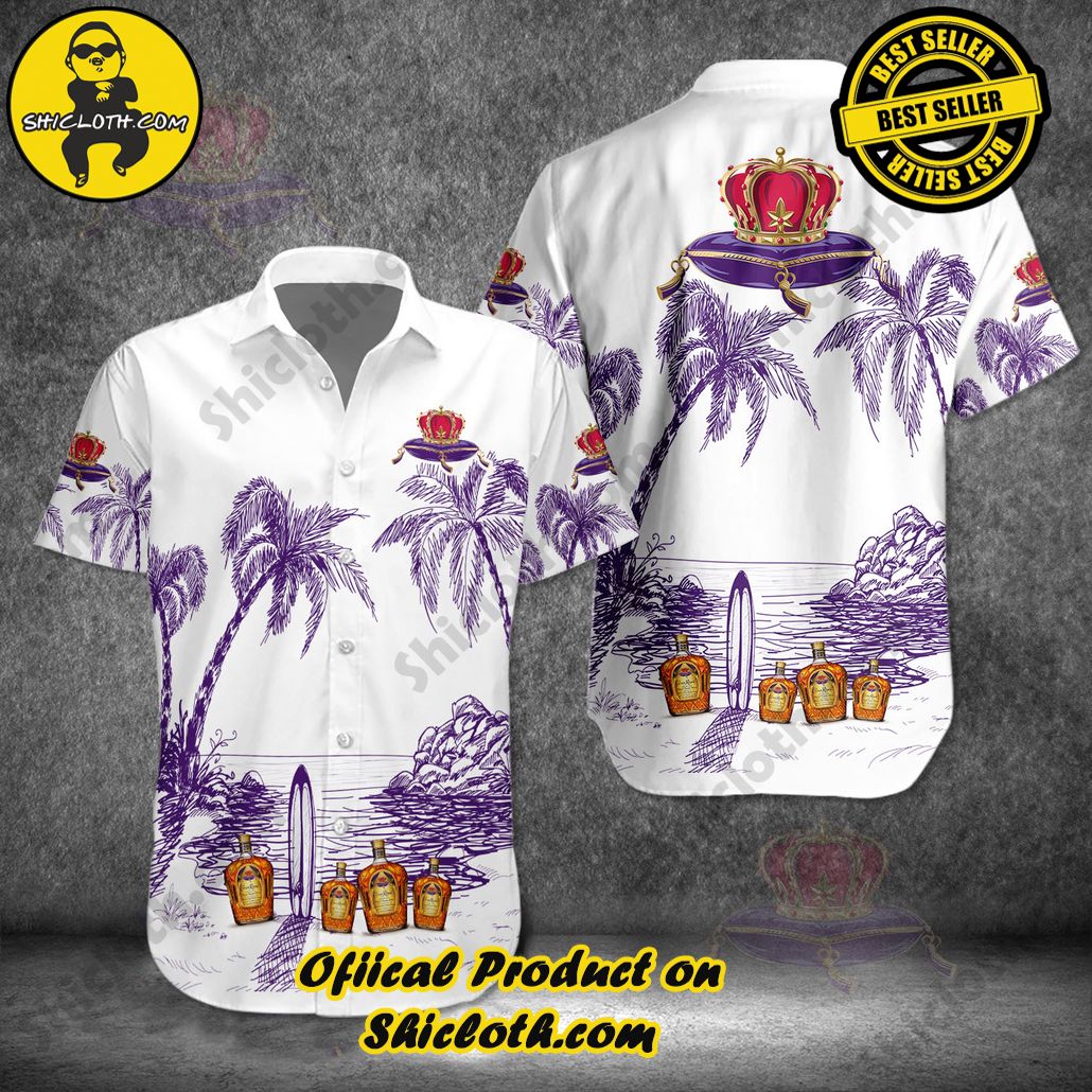 Discover Island Elegance: Shiclothshop's Style Summer Hawaiian Shirt 56 Crown Royal V2 Style Summer Hawaiian Shirt