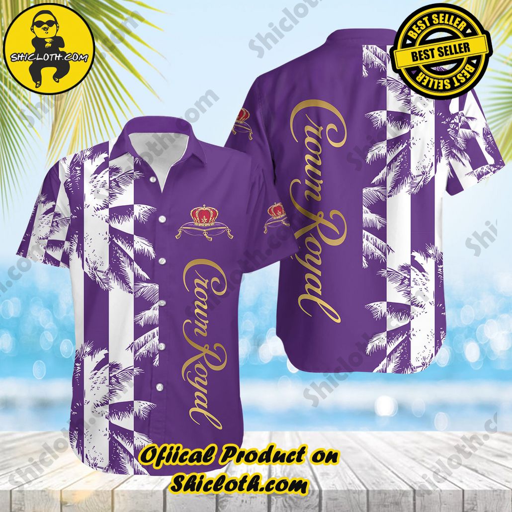 Discover Island Elegance: Shiclothshop's Style Summer Hawaiian Shirt 57 Crown Royal V3 Style Summer Hawaiian Shirt