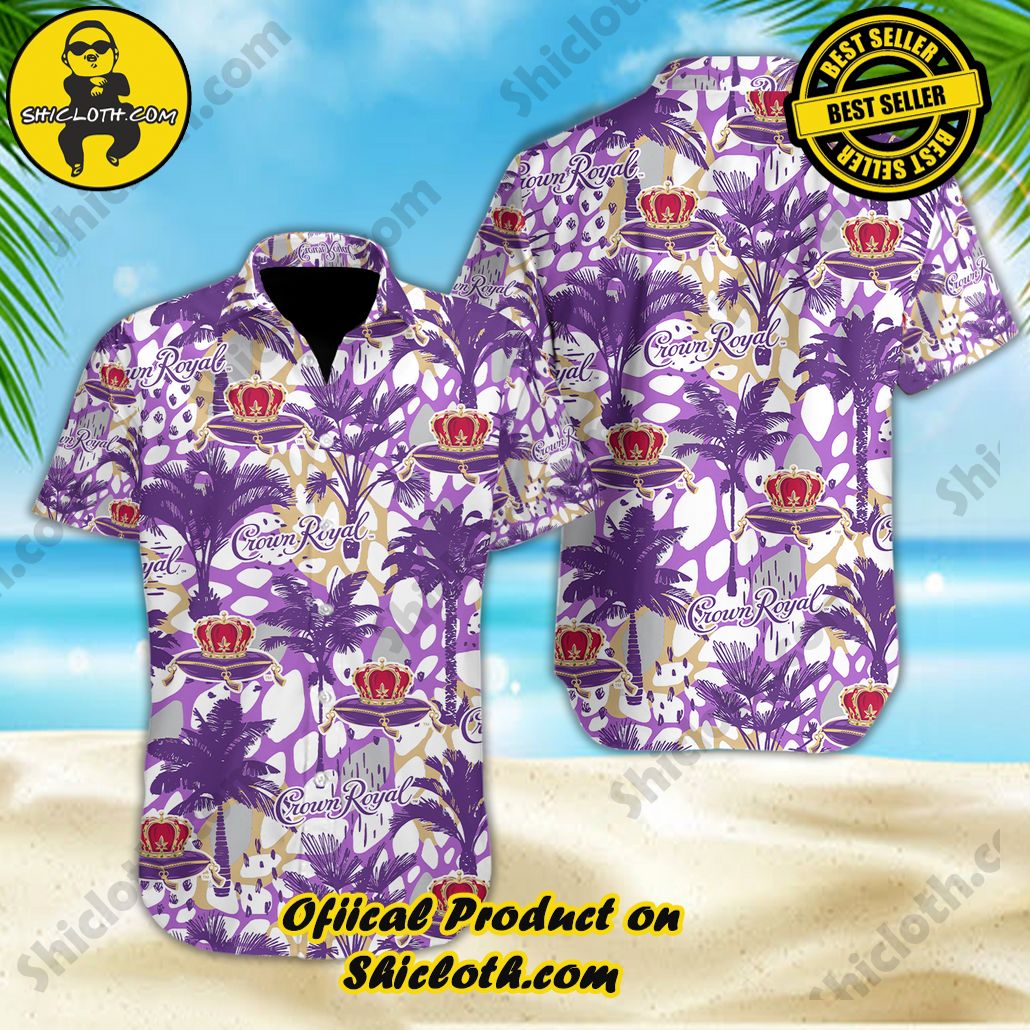 Discover Island Elegance: Shiclothshop's Style Summer Hawaiian Shirt 58 Crown Royal V4 Style Summer Hawaiian Shirt