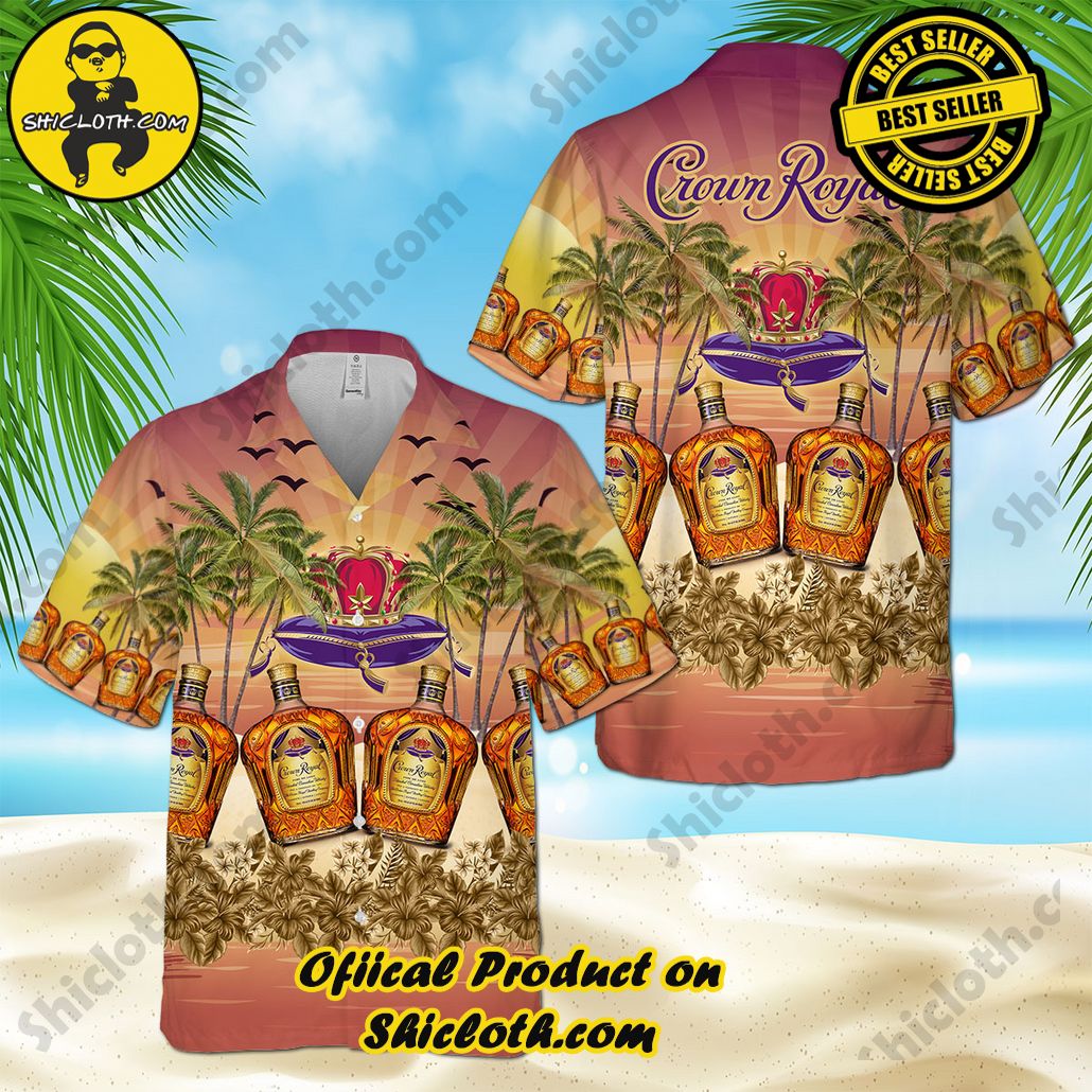 Discover Island Elegance: Shiclothshop's Style Summer Hawaiian Shirt 61 Crown Royal V7 Style Summer Hawaiian Shirt