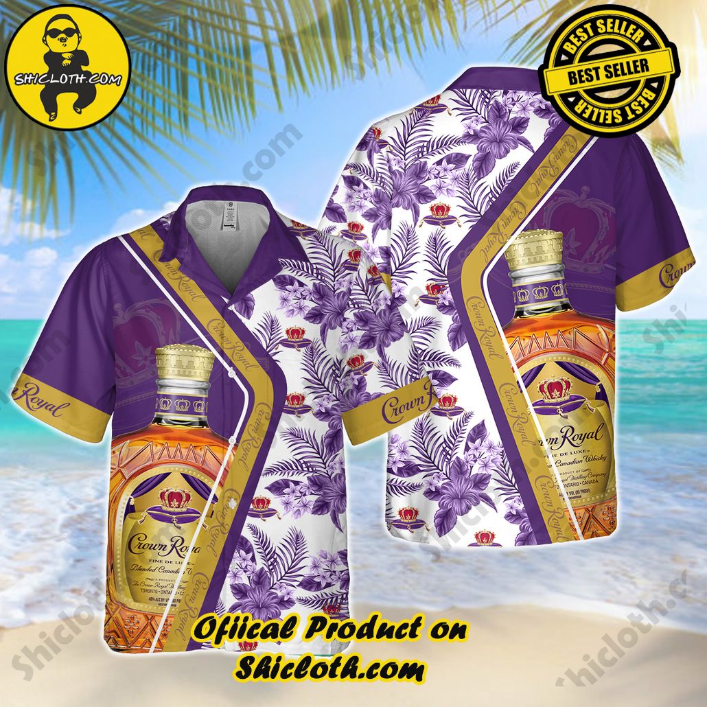 Discover Island Elegance: Shiclothshop's Style Summer Hawaiian Shirt 63 Crown Royal V9 Style Summer Hawaiian Shirt