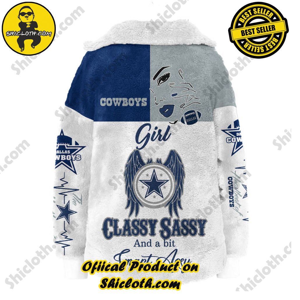 Dallas Cowboys Classy Sassy And A Bit Smart Assy Borg Fleece Sweatshirt Dallas Cowboys Classy Sassy And A Bit Smart Assy Borg Fleece Sweatshirt