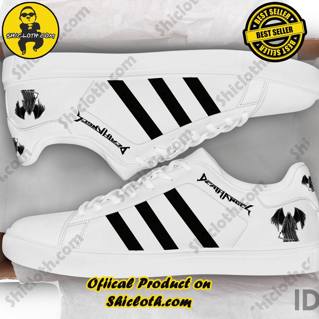 Step into Timeless Style: Introducing Shicloth's Stan Smith Shoes 23 Death Angel Band Adidas Stan Smith Low Top Shoes