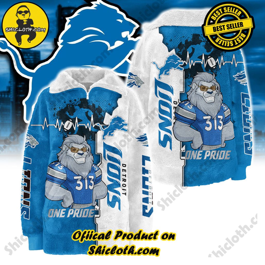 Detroit Lions One Pride Borg Fleece Sweatshirt Detroit Lions One Pride Borg Fleece Sweatshirt