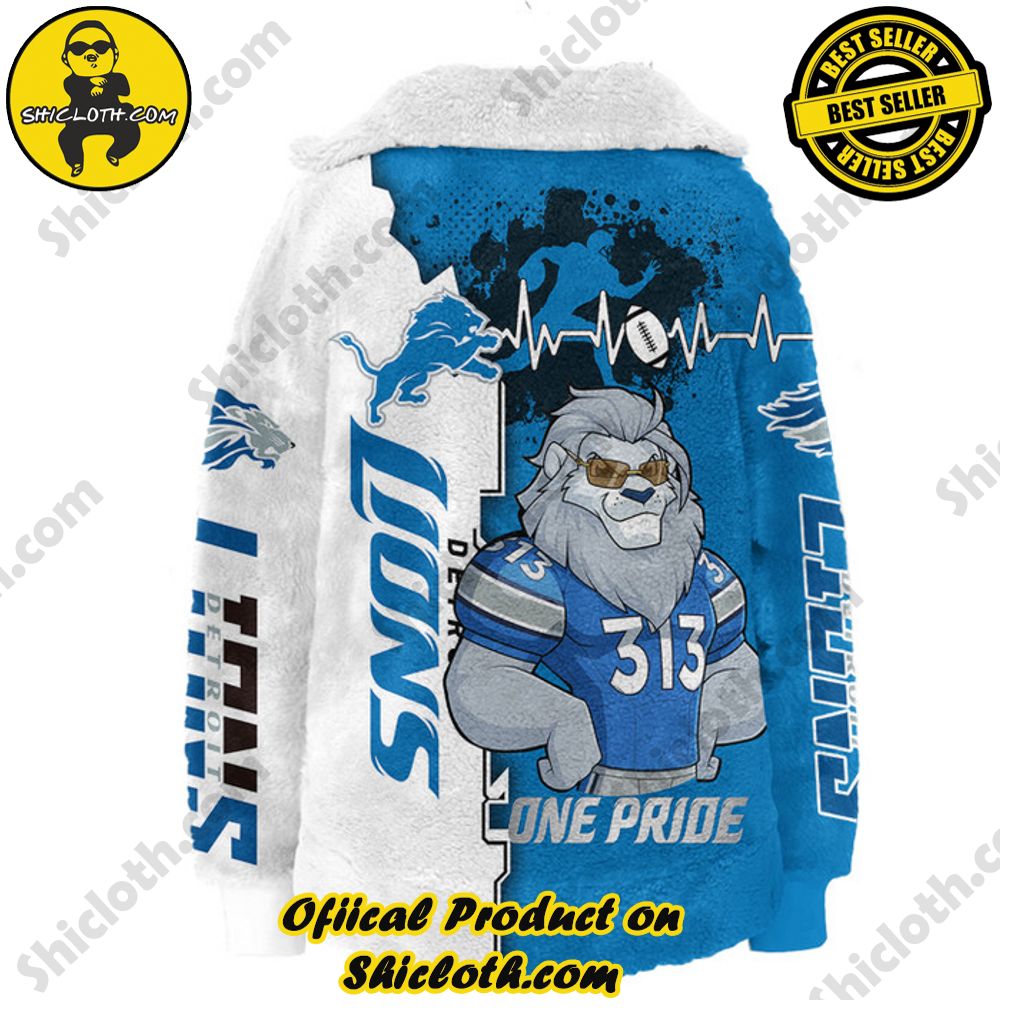 Detroit Lions One Pride Borg Fleece Sweatshirt Detroit Lions One Pride Borg Fleece Sweatshirt