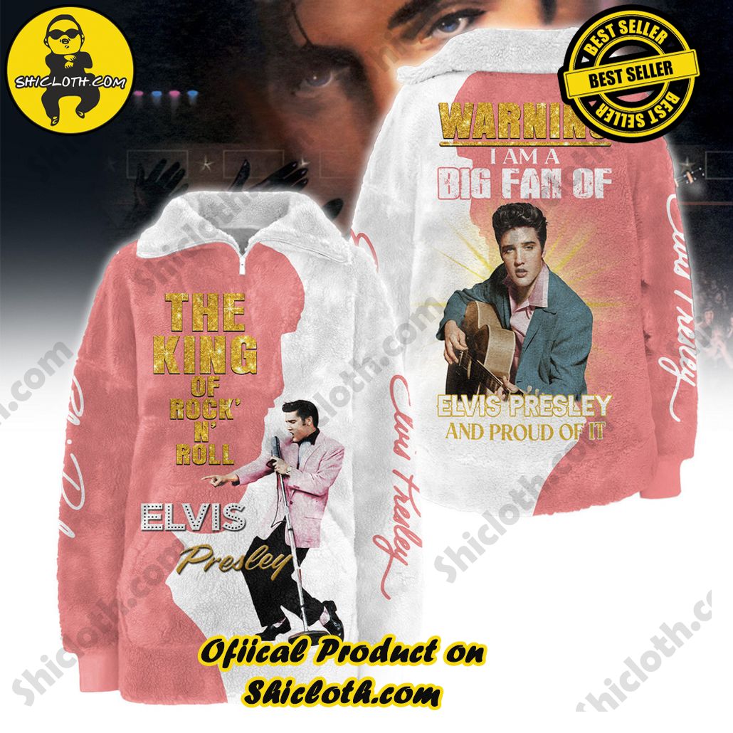 Elvis Presley King of Rock And Roll Women’s Borg Fleece Sweatshirt Elvis Presley King of Rock And Roll Women’s Borg Fleece Sweatshirt