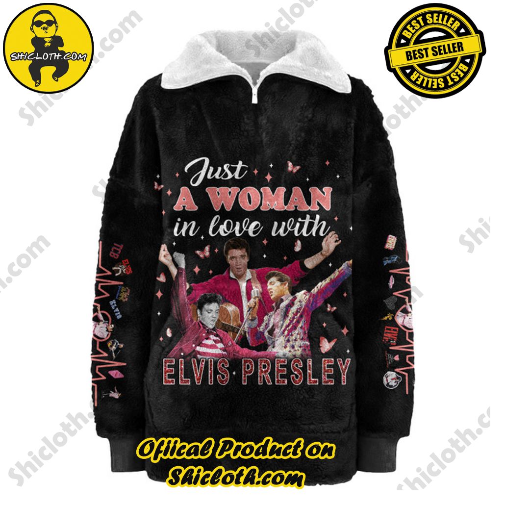 Elvis Presley The King Of Rock And Roll Borg Fleece Sweatshirt Elvis Presley The King Of Rock And Roll Borg Fleece Sweatshirt