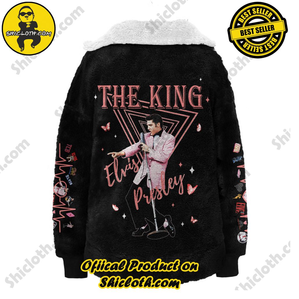 Elvis Presley The King Of Rock And Roll Borg Fleece Sweatshirt Elvis Presley The King Of Rock And Roll Borg Fleece Sweatshirt