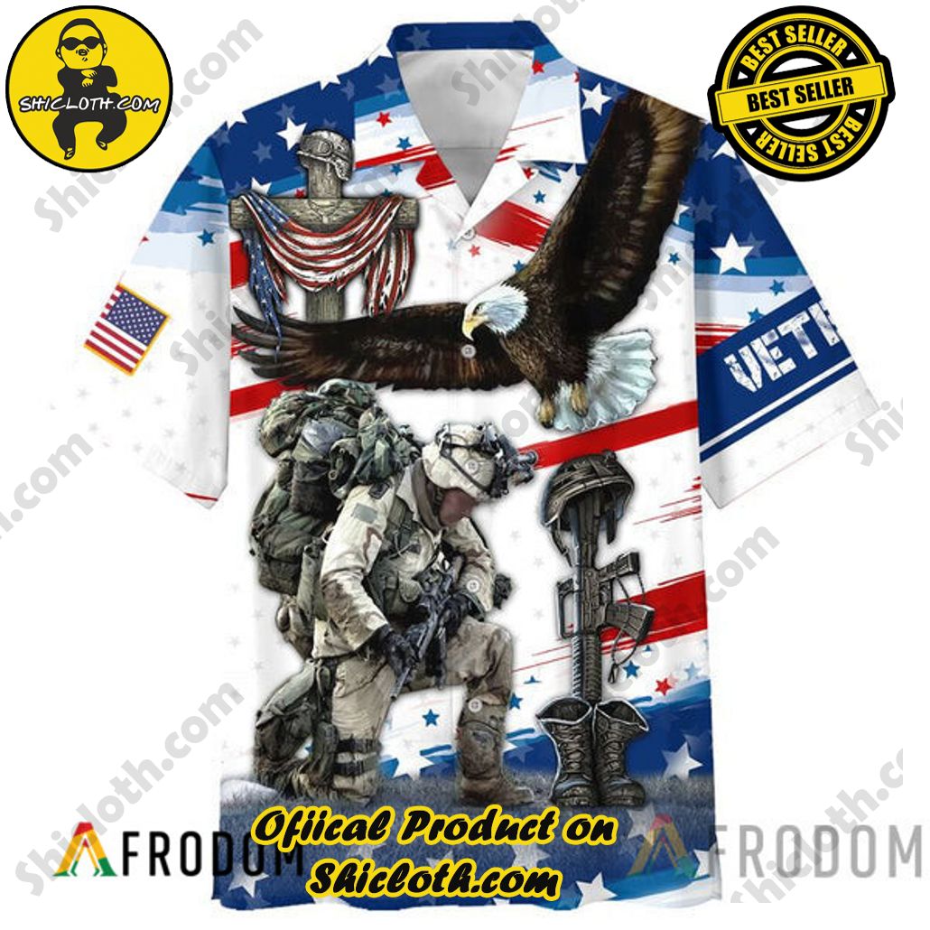 Embrace Island Vibes: Introducing Shicloth's Tropical Paradise Apparel Hawaiian Shirt 53 Fallen Soldier Tribute Veteran Tropical Paradise Apparel Hawaiian Shirt