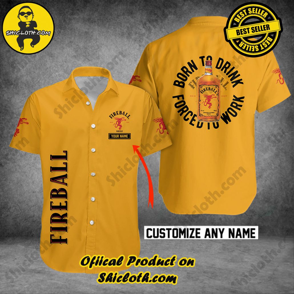 Hot Trending Explore Paradise: Introducing Shicloth's Hawaiian Shirt and Shorts Set 22 Fireball Born To Drink Custom Name Button Shirt