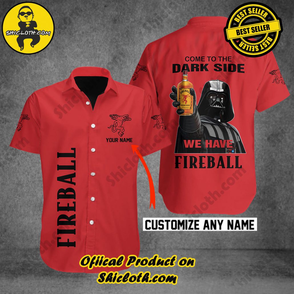 Explore Paradise: Introducing Shicloth's Hawaiian Shirt and Shorts Set 35 Fireball Come to the Dark Side Personalized Button Shirt