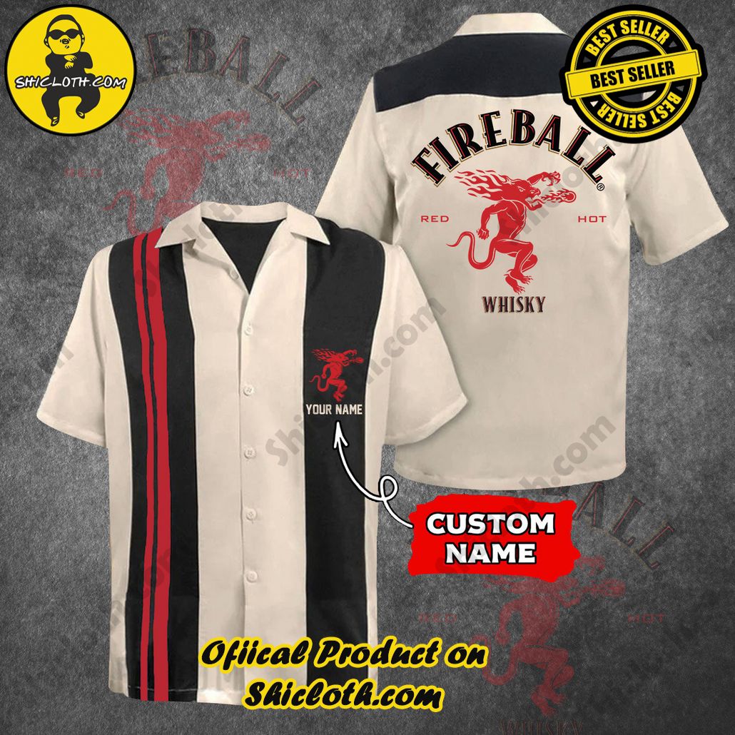 Explore Paradise: Introducing Shicloth's Hawaiian Shirt and Shorts Set 38 Fireball Custom Name Bowling Shirt Version 2