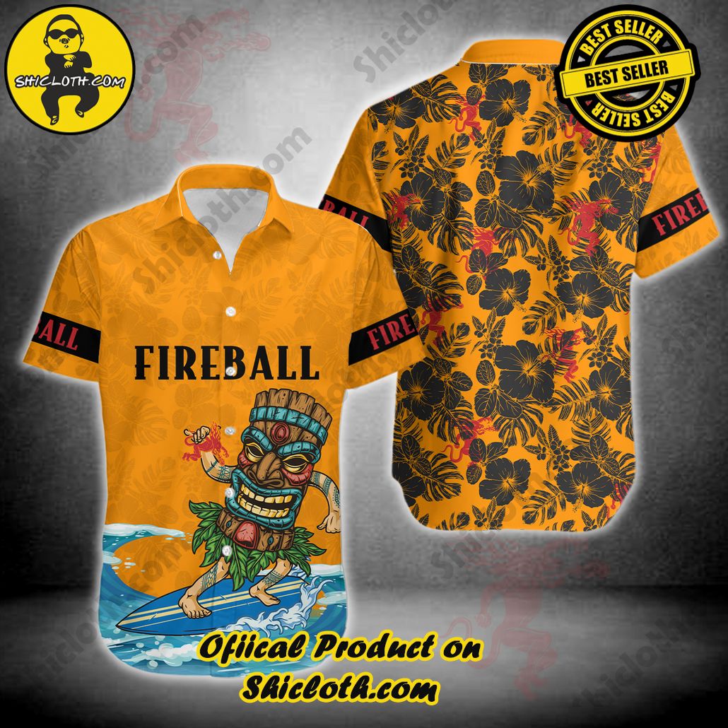 Tropical Vibes: Introducing Shicloth's Hawaiian Shirt 33 Fireball Hawaiian Shirt Version 2