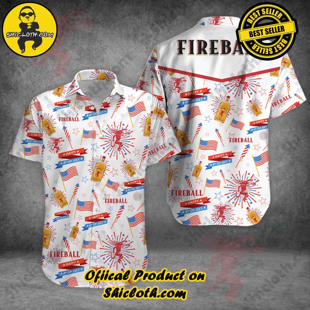 Stylish Sophistication: Introducing Shicloth's Button Shirt Collection 27 Fireball Independence Day Button Shirt