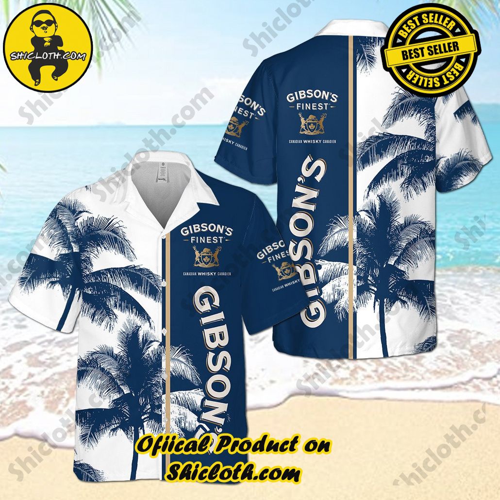 Tropical Vibes: Introducing Shicloth's Hawaiian Shirt 36 Gibson Is Palm Hawaiian Shirt