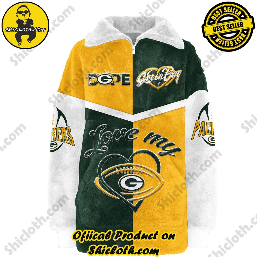 Green Bay Packers I Am Not A Superwoman But I Am a Packers Fan Borg Fleece Sweatshirt Green Bay Packers I Am Not A Superwoman But I Am a Packers Fan Borg Fleece Sweatshirt