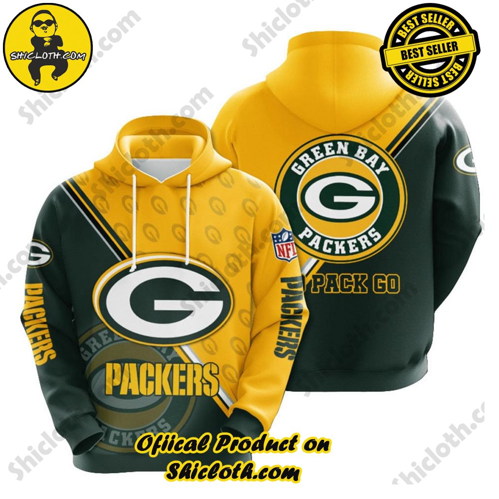 Elevate Your Casual Style with Shicloth's Hoodie and Zipper Hoodie Collection 27 Green Bay Packers NFL Team Hoodie