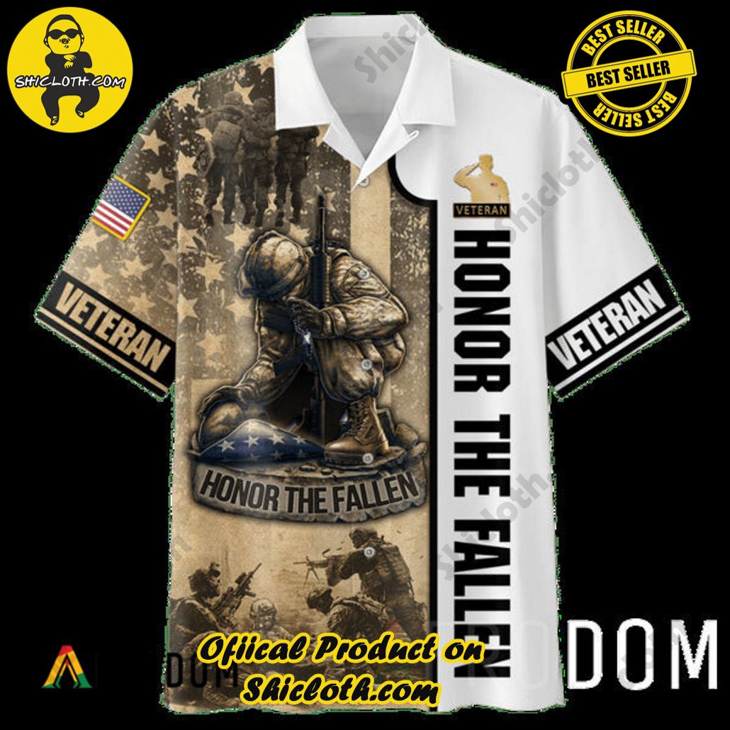 Embrace Island Vibes: Introducing Shicloth's Tropical Paradise Apparel Hawaiian Shirt 60 Honor The Fallen Veteran Tropical Paradise Apparel Hawaiian Shirt