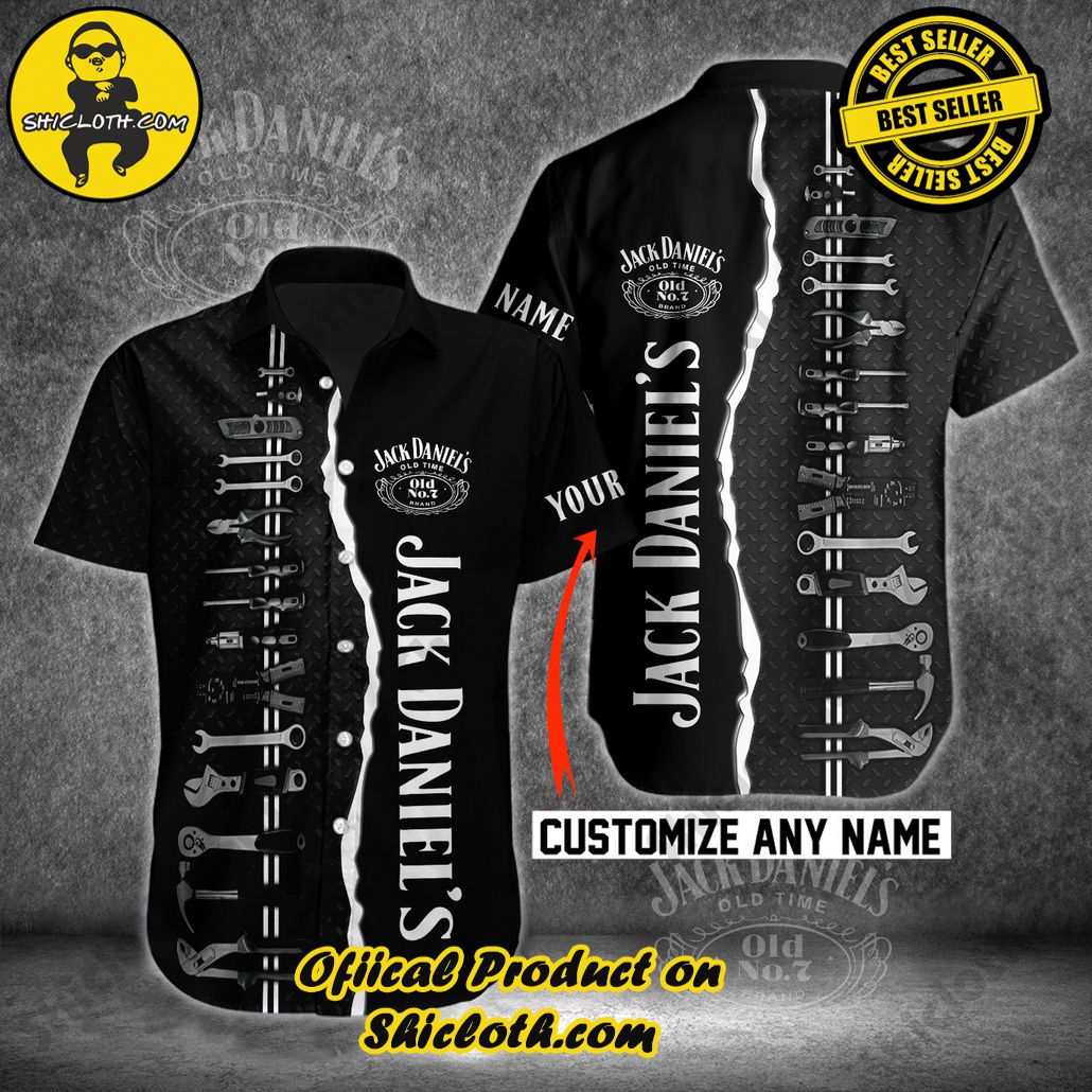 Get Summer Ready: Discover Shicloth's Hawaiian Shirt and Shorts Set Collection 39 Jack Daniel’s Born To Drink Custom Name Button Shirt