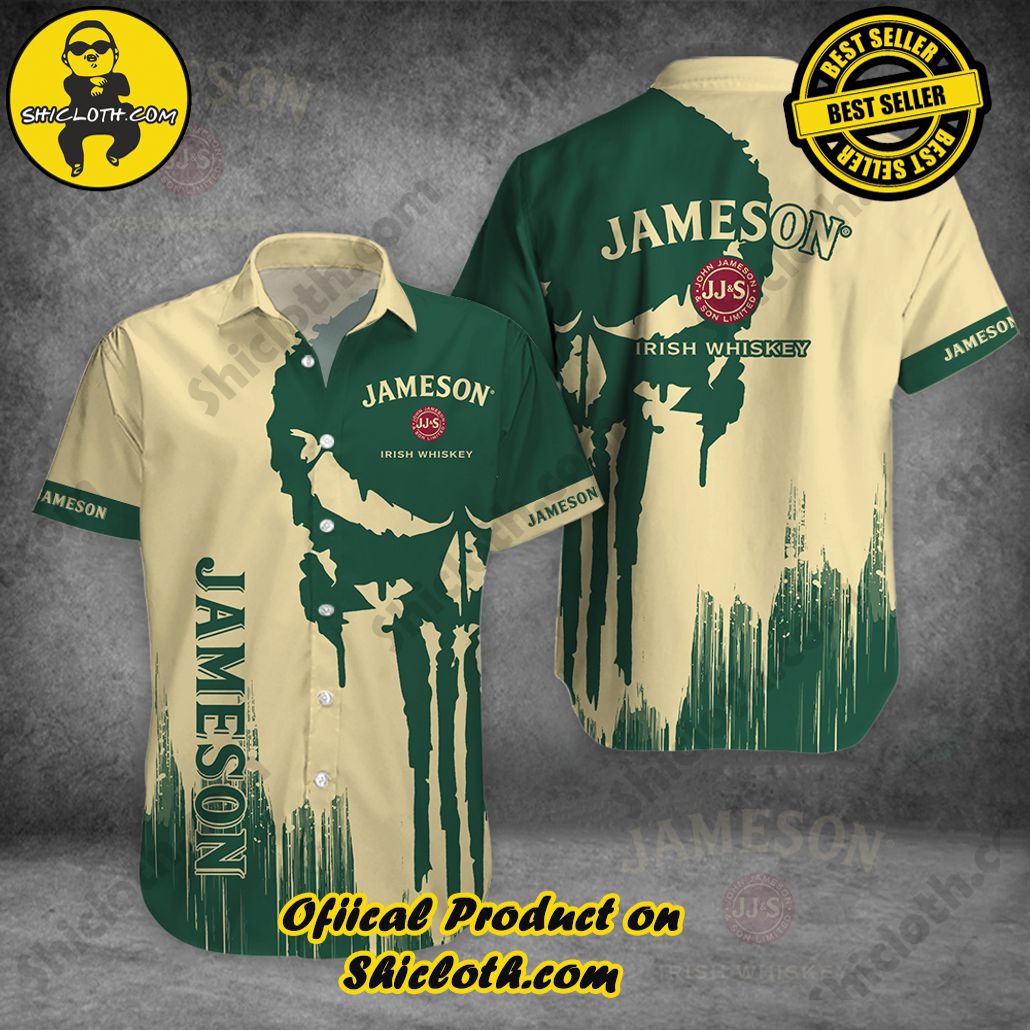 Hot Trending Explore Paradise: Introducing Shicloth's Hawaiian Shirt and Shorts Set 29 Jameson Skull Button Shirt