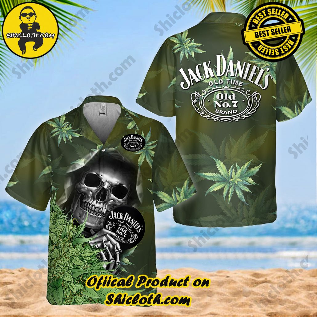 Discover Island Elegance: Shiclothshop's Style Summer Hawaiian Shirt 71 JD Skull Weed Style Summer Hawaiian Shirt