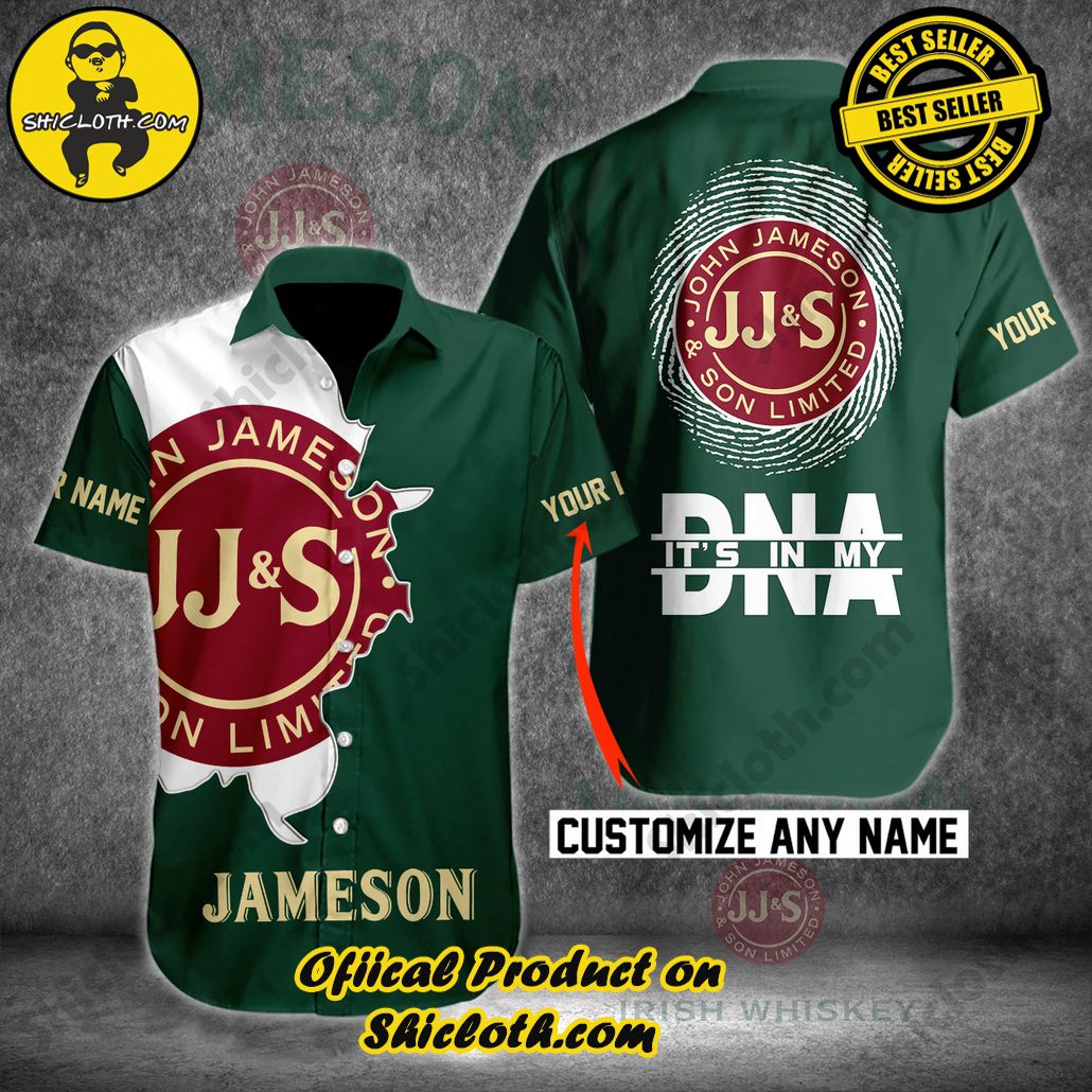 Explore Paradise: Introducing Shicloth's Hawaiian Shirt and Shorts Set 47 JMS It’s in My DNA Custom Button Shirt