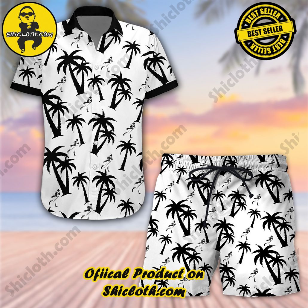 Tropical Vibes Meet Classic Elegance: Explore Shicloth's Button and Hawaiian Shirt Collection 48 Johnnie Walker Hawaiian Shirt and Shorts Set