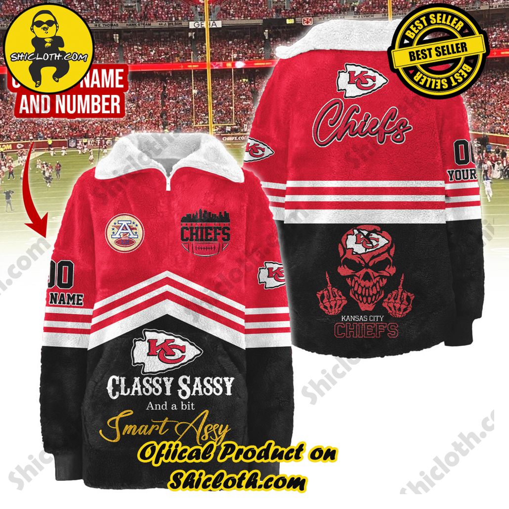 Kansas City Chiefs Classy Sassy And A Bit Smart Assy Borg Fleece Sweatshirt Kansas City Chiefs Classy Sassy And A Bit Smart Assy Borg Fleece Sweatshirt