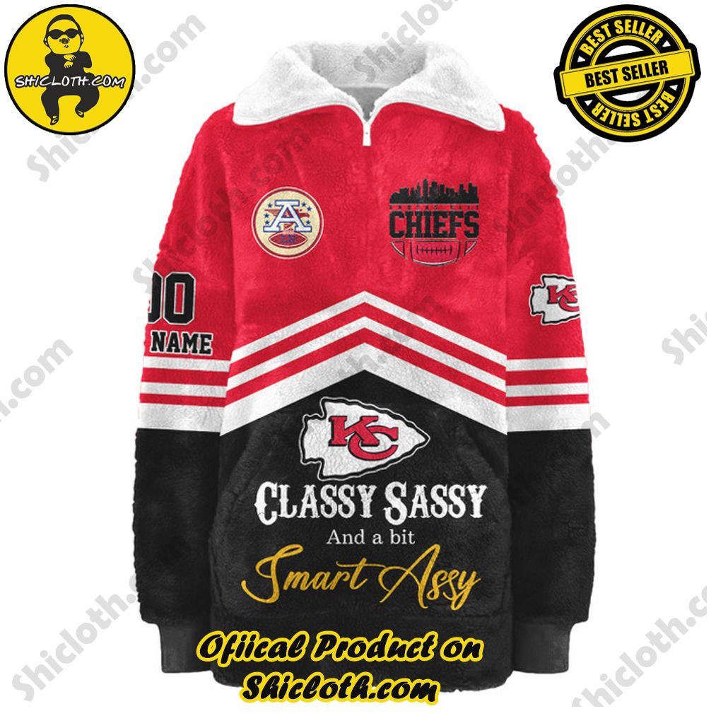 Kansas City Chiefs Classy Sassy And A Bit Smart Assy Borg Fleece Sweatshirt Kansas City Chiefs Classy Sassy And A Bit Smart Assy Borg Fleece Sweatshirt
