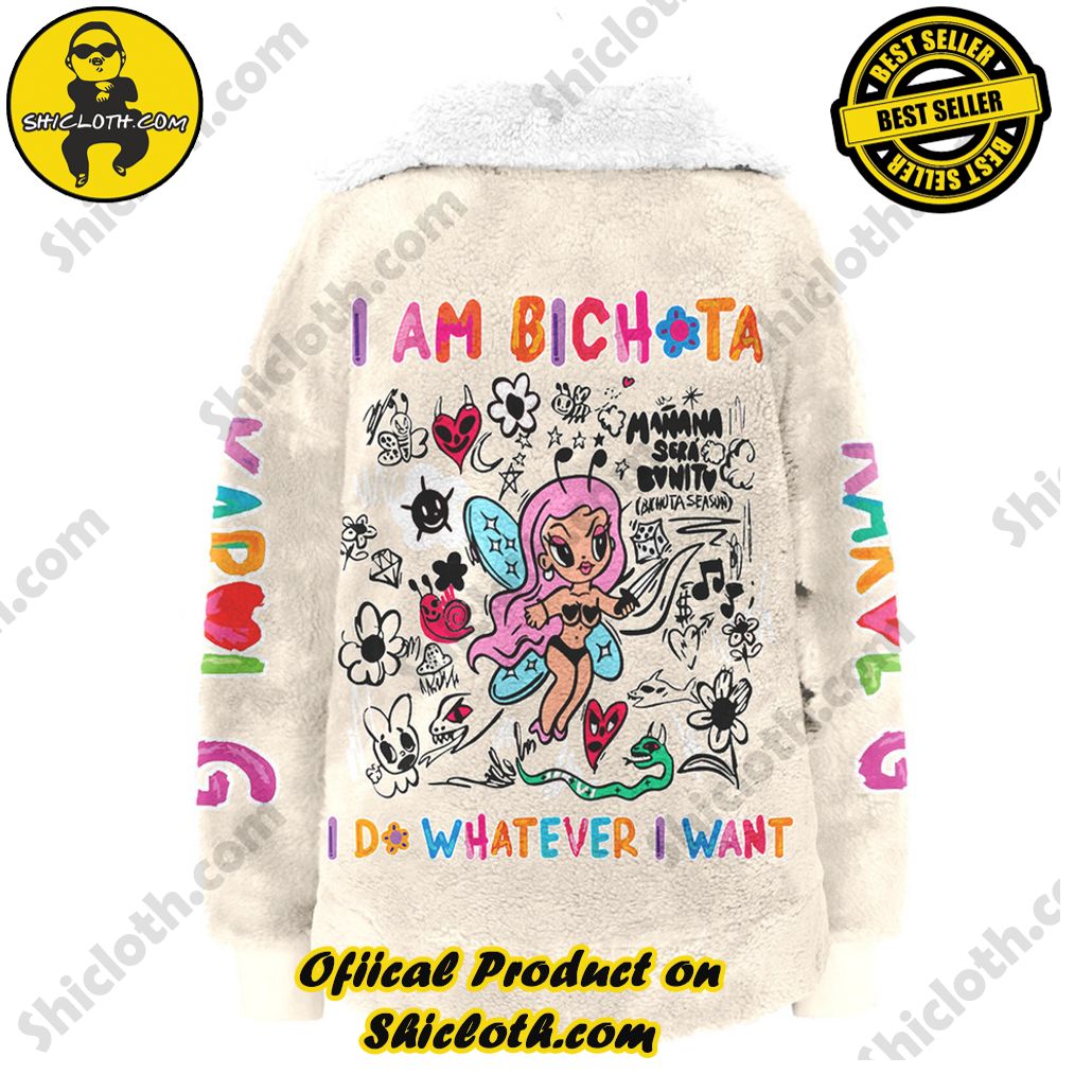 Karol G Bichota Borg Fleece Sweatshirt Karol G Bichota Borg Fleece Sweatshirt