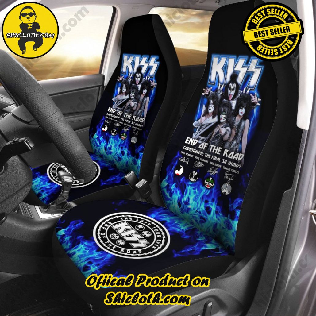 Kiss Band 2PCS Car Seat Cover Version 5 Kiss Band 2PCS Car Seat Cover Version 5