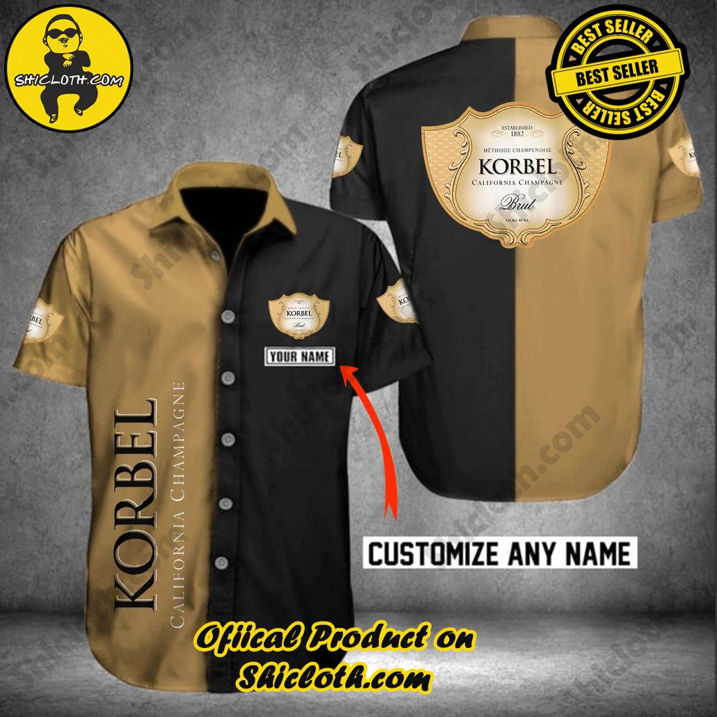 Tropical Vibes: Introducing Shicloth's Hawaiian Shirt 56 Korbel Brandy Personalized Multicolor Button Shirt