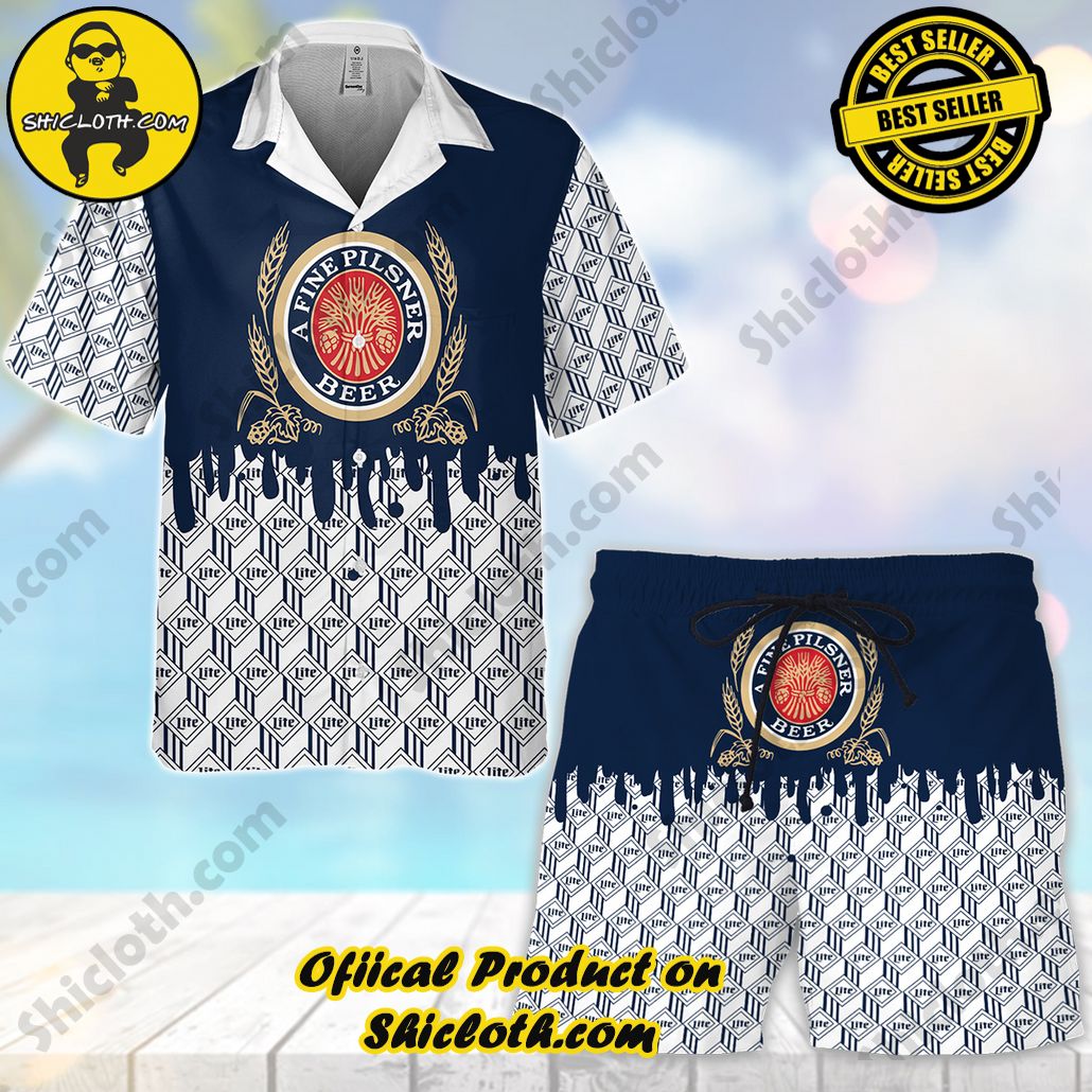 Tropical Vibes: Introducing Shicloth's Hawaiian Shirt 58 Lite Beer Hawaiian shirt + Beach Shorts