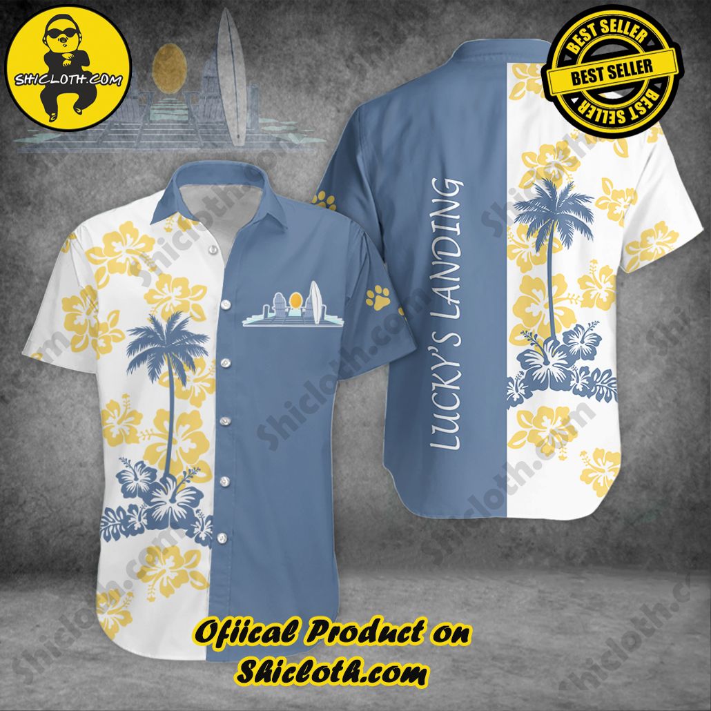 Discover Island Elegance: Shiclothshop's Style Summer Hawaiian Shirt 73 Lucky’s Landing Custom Name Style Summer Hawaiian Shirt