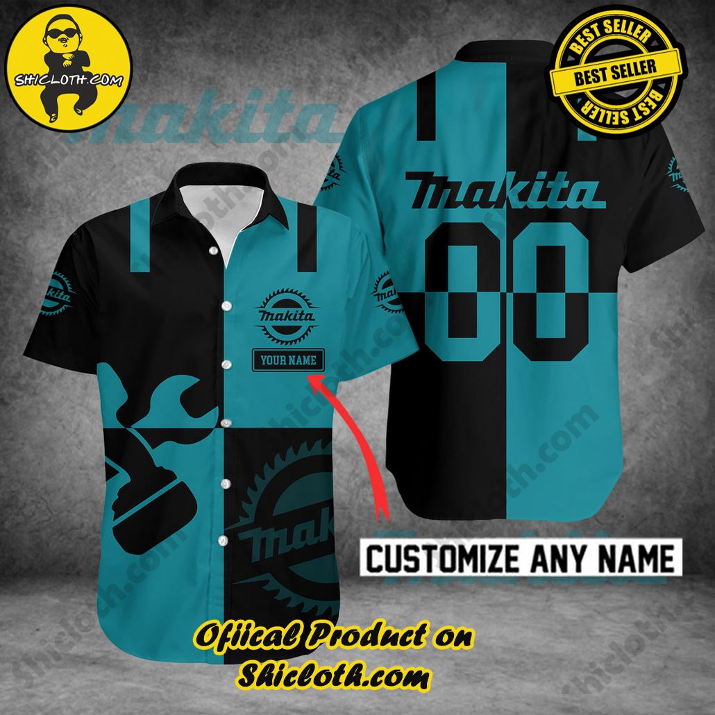 Hot Trending Explore Paradise: Introducing Shicloth's Hawaiian Shirt and Shorts Set 37 Makita Custom Name and Number Hawaiian Shirt