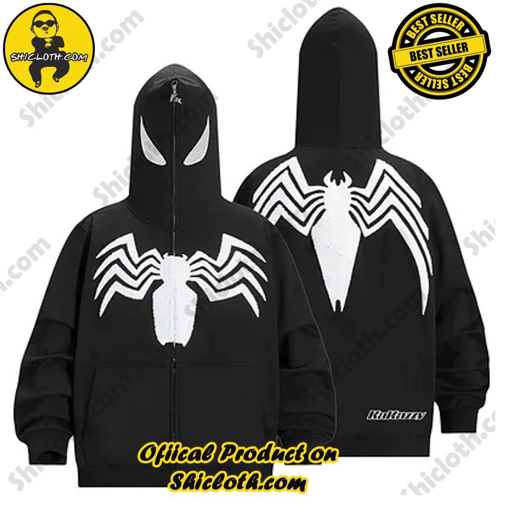 Elevate Your Wardrobe with Shicloth's Hoodie, Zipper Hoodie, and Sweatshirt Collection 2 Marvel Super Hero Black Spider Man Hoodie Zipper Sweatshirt