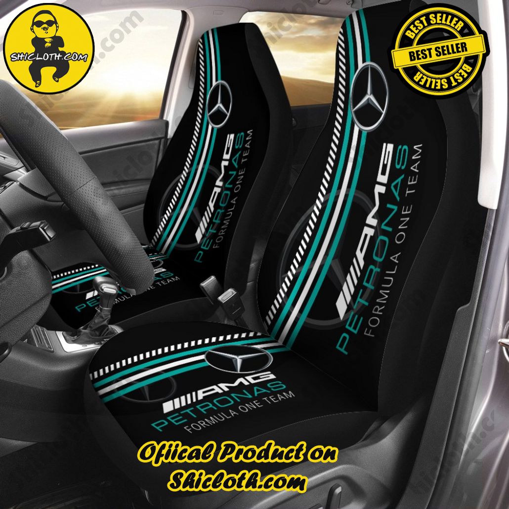 Mercedes-AMG Petronas F1 2PCS Car Seat Cover Version 3 Mercedes-AMG Petronas F1 2PCS Car Seat Cover Version 3