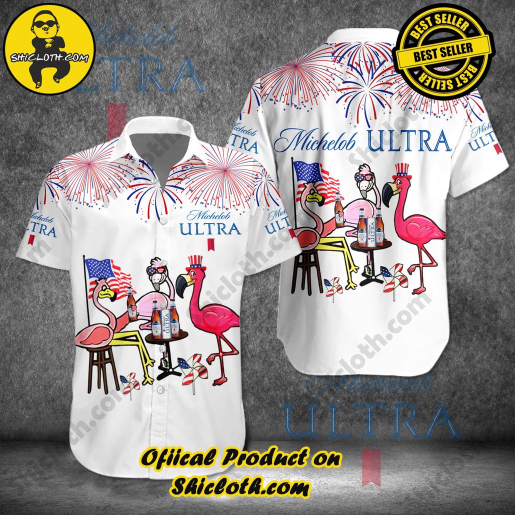 Stylish Sophistication: Introducing Shicloth's Button Shirt Collection 47 Michelob Ultra Flamingo US Hawaiian Shirt