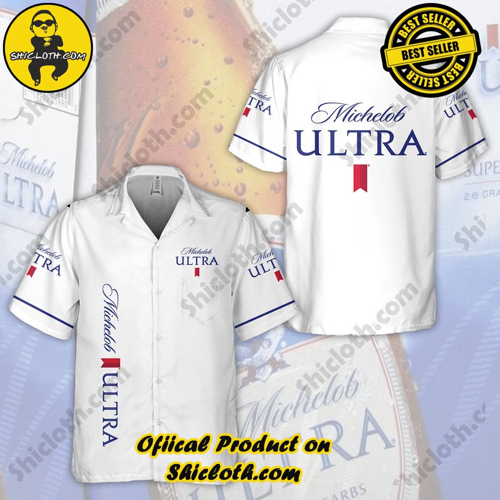 Tropical Vibes Meet Classic Elegance: Explore Shicloth's Button and Hawaiian Shirt Collection 52 Michelob Ultra Hawaiian Shirt