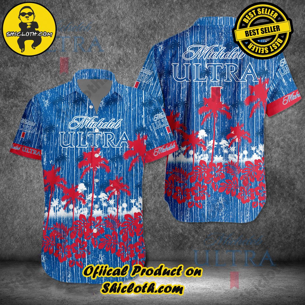 Tropical Vibes Meet Classic Elegance: Explore Shicloth's Button and Hawaiian Shirt Collection 54 Michelob Ultra Hawaiian Shirt New Ver
