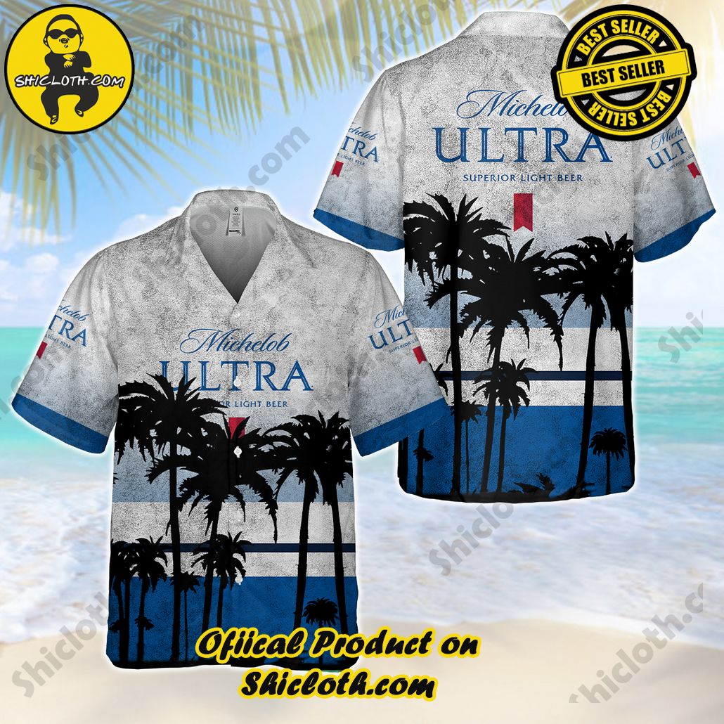 Stylish Sophistication: Introducing Shicloth's Button Shirt Collection 48 Michelob Ultra Hawaiian Shirt Version 1